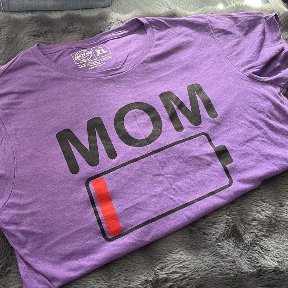 Casual Crazy Dog tee with funny logo
